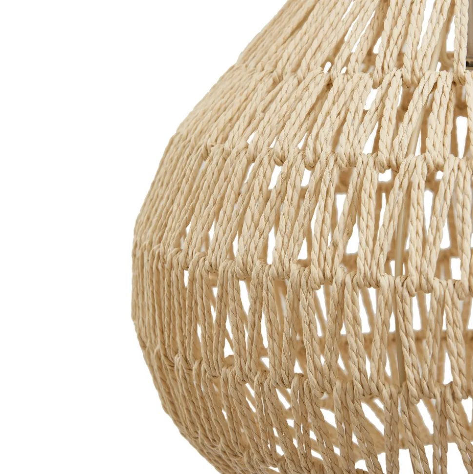 Lindby hengelampe Miryam, naturlig hampetau, Ø 40 cm