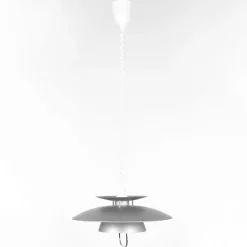 Lindby hengelampe Nadija, grå, 43 cm, høydejusterbar, E27