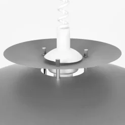 Lindby hengelampe Nadija, grå, 43 cm, høydejusterbar, E27