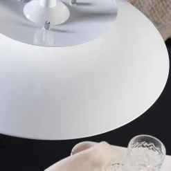 Lindby hengelampe Nadija, hvit, 43 cm, høydejusterbar, E27