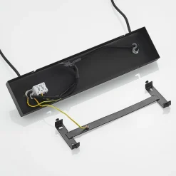 Lindby hengelampe Narisara, 118 cm, E14, 3 lyskilder, svart-gull