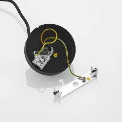 Lindby hengelampe Narisara, Ø 40 cm, E27, svart-gull