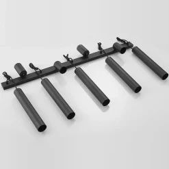 Lindby hengelampe Sanad, 116 cm, 9 lyskilder, svart, GU10