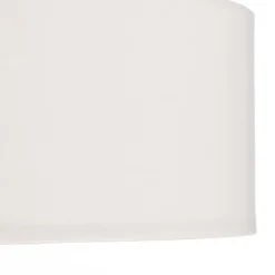 Lindby hengelampe Sebatin, Ø 50 cm, beige, stoff, E27