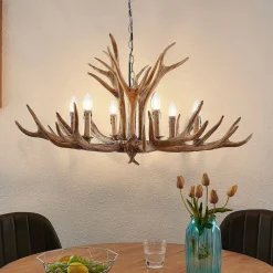 Lindby hengelampe Tejask, Ø 102 cm, 6 lyskilder, gevir, E14