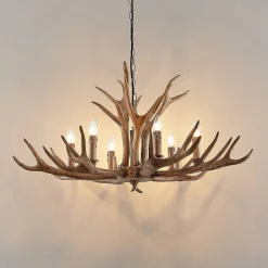 Lindby hengelampe Tejask, Ø 102 cm, 6 lyskilder, gevir, E14