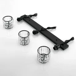 Lindby hengelampe Vella, transparent, glass, 83 cm, 3 lyskilder.