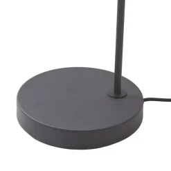 Lindby Hinay tekstil-gulvlampe svart/gull