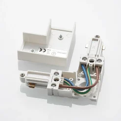 Lindby hjørnekontakt Linaro, hvit, 1-fase system