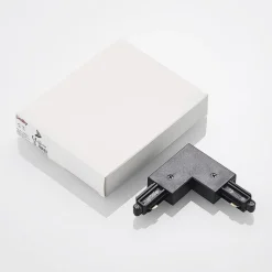 Lindby hjørnekontakt Linaro, svart, 1-fase system
