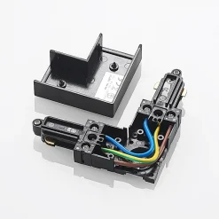 Lindby hjørnekontakt Linaro, svart, 1-fase system