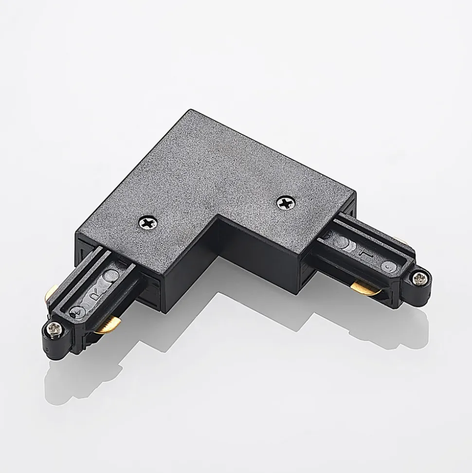 Lindby hjørnekontakt Linaro, svart, 1-fase system