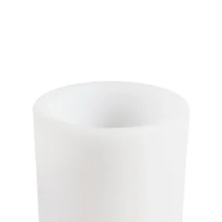 Lindby LED oppladbar blomstervase Florista, RGB, IP54, Ø 12cm, hvit