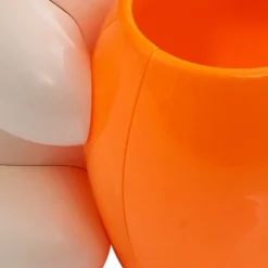 Lindby LED-bordlampe Haas, beige, plast,CCT,høyde39cm