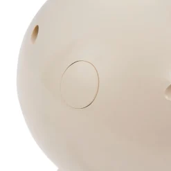 Lindby LED-bordlampe Haas, beige, plast,CCT,høyde39cm