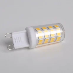 Lindby LED-stiftpære, G9, 3 W, klar, 3000 K, 330 lm