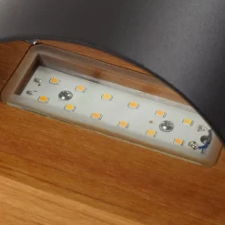 Lindby LED-vegglampe Lenore, svart, metall, 13 cm, IP44