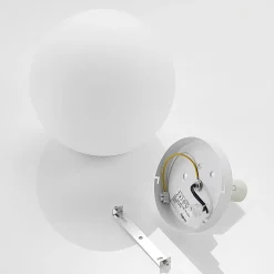 Lindby Meriala taklampe, hvit, glass Ø 25 cm