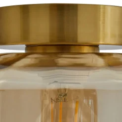 Lindby taklampe Hildur, ravfarget, glass, Ø 22 cm