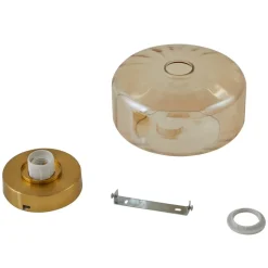 Lindby taklampe Hildur, ravfarget, glass, Ø 22 cm