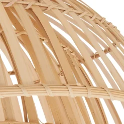 Lindby taklampe Ilajus, Ø 62 cm, naturlig bambus