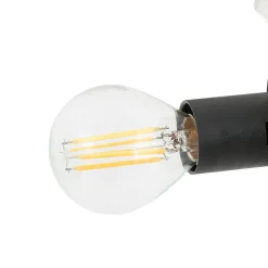 Lindby taklampe Isamer, røykgrå, Ø 80 cm, kuppel