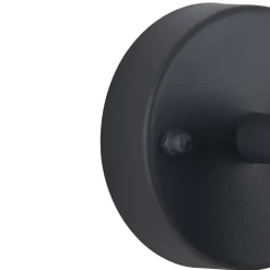 Lindby utendørs vegglampe Inaye, GU10, 12 cm, svart, aluminium