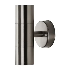 Lindby utendørs vegglampe Hakan, opp/ned, stål, IP44, GU10