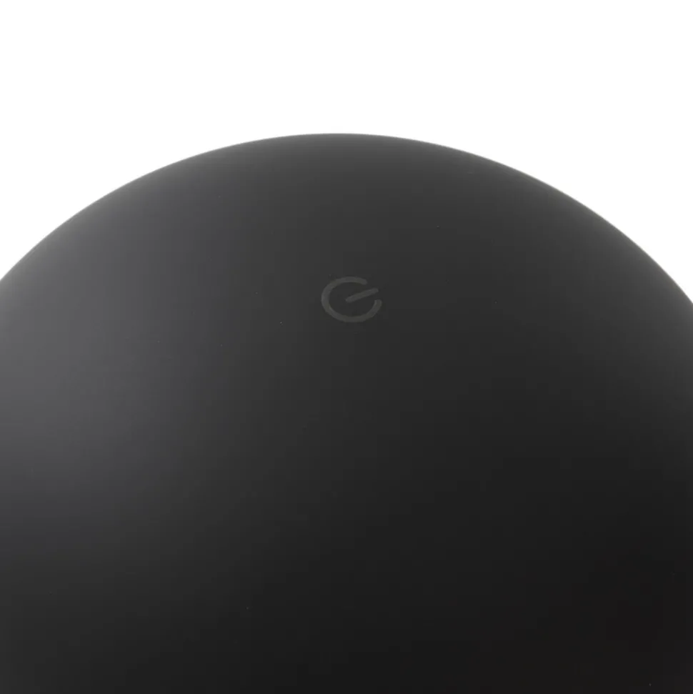 Lindby Zyre LED oppladbar bordlampe, svart, IP44, berøringsdimmer