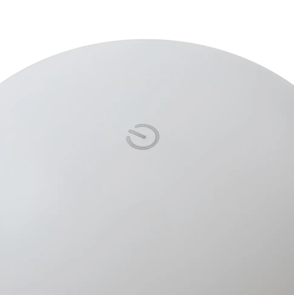 Lindby Zyre LED oppladbar bordlampe, hvit, IP44, berøringsdimmer