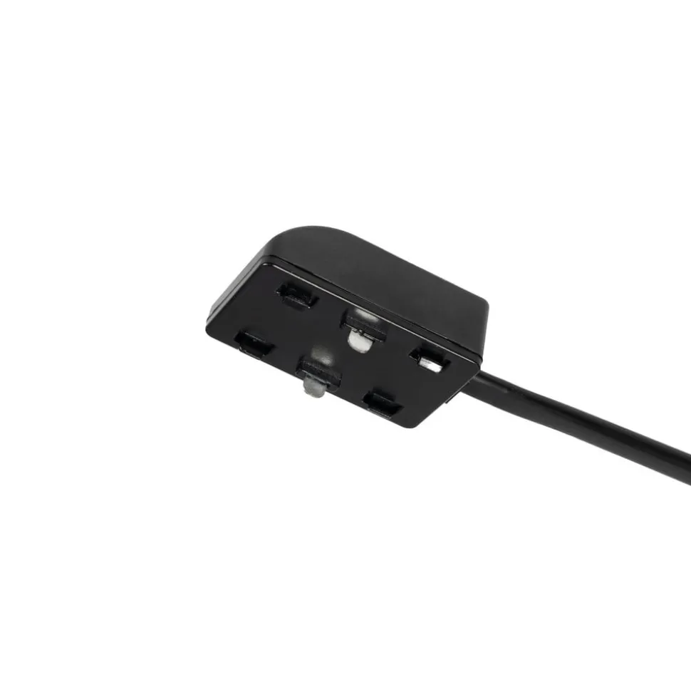 Lindby-kontakt Lumaro, kabellengde 54 cm, svart, PVC