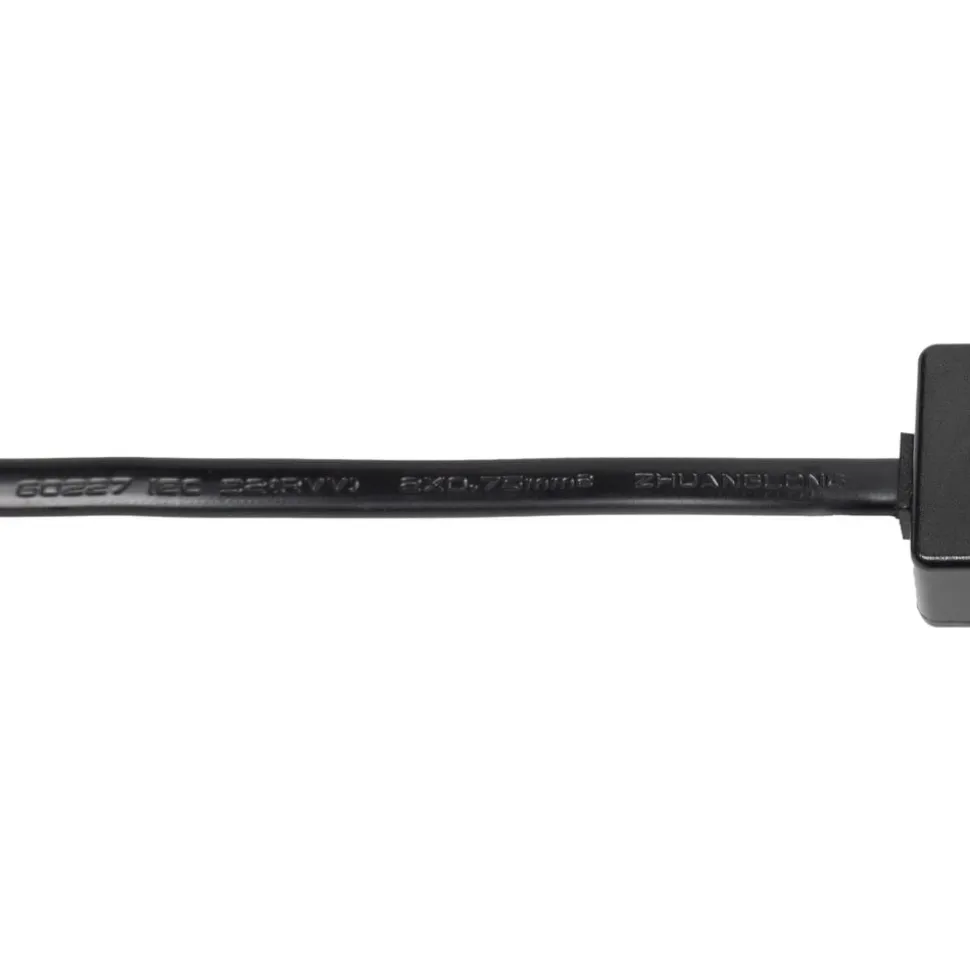 Lindby-kontakt Lumaro, kabellengde 54 cm, svart, PVC