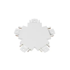 Lindby-kontakt Lumaro, 5-veis, hvit, plast