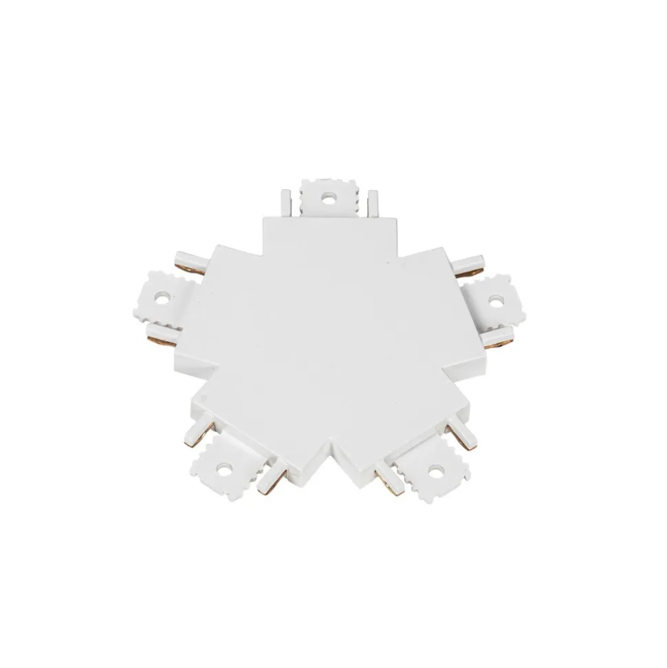 Lindby-kontakt Lumaro, 5-veis, hvit, plast