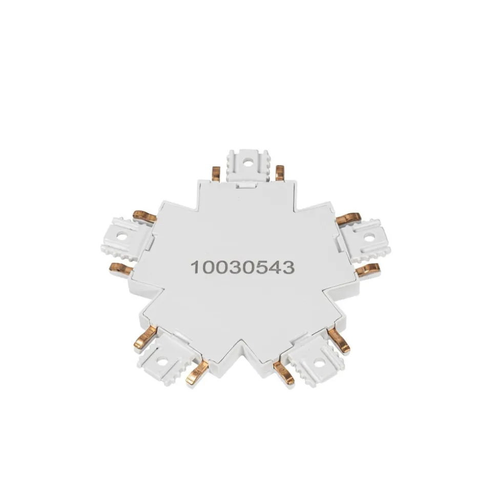 Lindby-kontakt Lumaro, 5-veis, hvit, plast