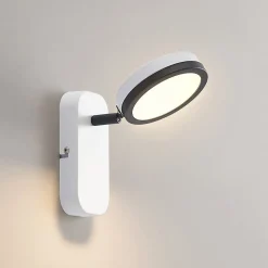 Lindby-spot Vesim, hvit, 1-lys, 15 cm høy, jern