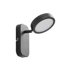 Lindby-spot Vesim, svart, 1-lys, 15 cm høy, jern