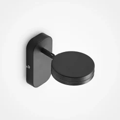 Lindby-spot Vesim, svart, 1-lys, 15 cm høy, jern