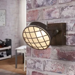 Lindby-spotlight Tamin, rustfarget, 1-lampe, glass, G9