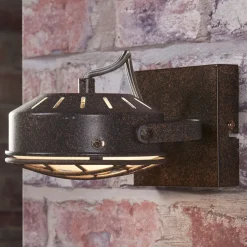 Lindby-spotlight Tamin, rustfarget, 1-lampe, glass, G9