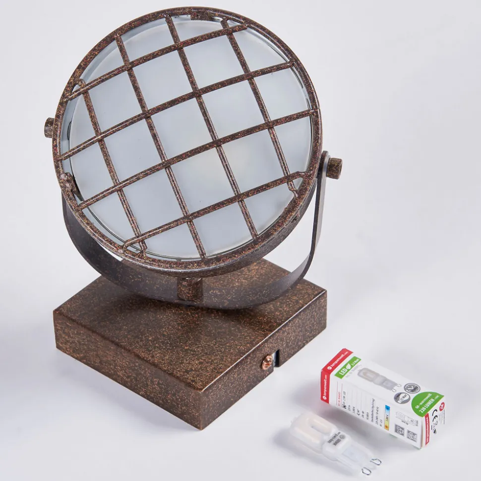 Lindby-spotlight Tamin, rustfarget, 1-lampe, glass, G9