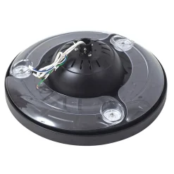 Lindy LED-takvifte Oras, svart, likestrøm, stillegående, 107 cm