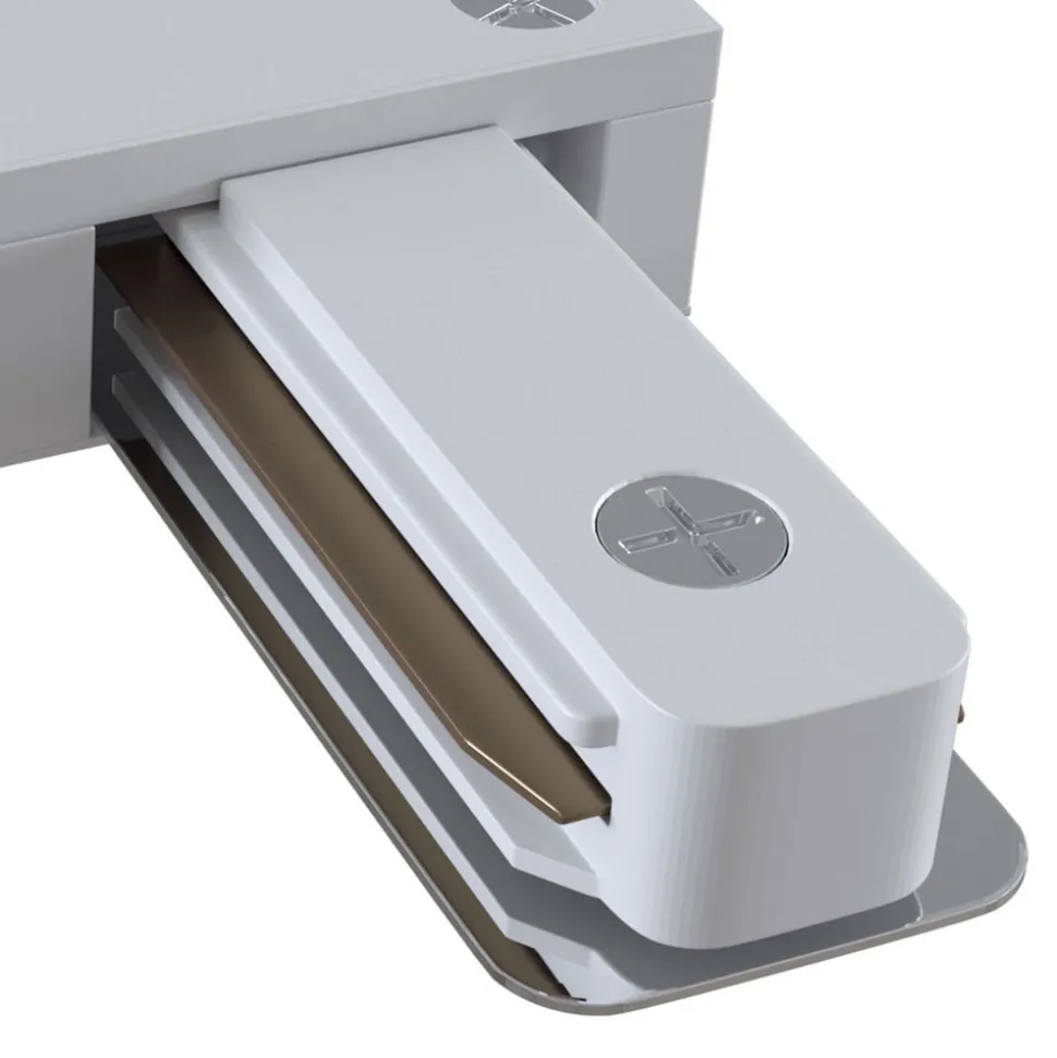 L-koblingsskinne, 1-fase skinne, hvit