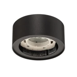 Loppe takspotlight i stål, svart