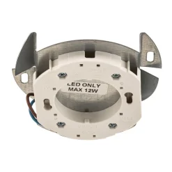 Loppe takspotlight i stål, svart