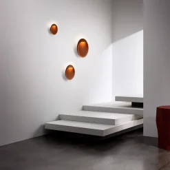 Louis Poulsen LED-vegglampe Flindt, corten, 2700 K, Ø 20 cm