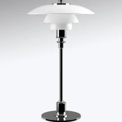 Louis Poulsen PH 2/1 bordlampe forkrommet høylans