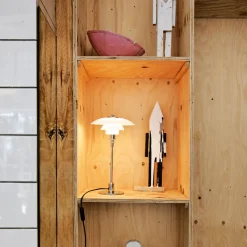 Louis Poulsen PH 2/1 bordlampe forkrommet høylans