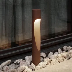 Louis Poulsen sokkellampe Flindt, 927, corten 35 cm sokkel 24 V