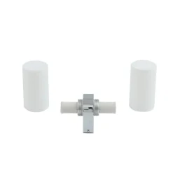 Lucande Basolo vegglampe til bad, krom, høyde 31,5 cm, glass, IP44